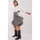 Fusta evazata, carouri mici, midi, neagra, Lilisa Fusta evazata, carouri mici, midi, neagra, Lilisa 3 - jojofashion.ro