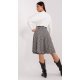 Fusta evazata, carouri mici, midi, neagra, Lilisa Fusta evazata, carouri mici, midi, neagra, Lilisa 4 - jojofashion.ro