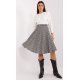 Fusta evazata, carouri mici, midi, neagra, Lilisa Fusta evazata, carouri mici, midi, neagra, Lilisa 5 - jojofashion.ro
