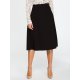 Fusta evazata eleganta midi, neagra, clasica, Hameeda 2 - jojofashion.ro