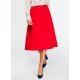 Fusta evazata eleganta midi, rosie, clasica, Hameeda Fusta evazata eleganta midi, rosie, clasica, Hameeda 2 - jojofashion.ro