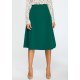 Fusta evazata eleganta midi verde, clasica, Hameeda 2 - jojofashion.ro
