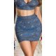 Fusta mulata cu glitter, scurta, albastra, Sindy 4 - jojofashion.ro
