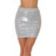 Fusta mulata cu glitter, scurta, argintie, Sindy Fusta mulata cu glitter, scurta, argintie, Sindy 2 - jojofashion.ro