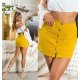 Fusta mulata, din bumbac, scurta, galbena, Kantrell Fusta mulata, din bumbac, scurta, galbena, Kantrell 5 - jojofashion.ro