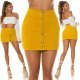 Fusta mulata, din bumbac, scurta, galbena, Kantrell Fusta mulata, din bumbac, scurta, galbena, Kantrell 6 - jojofashion.ro