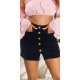 Fusta mulata, din bumbac, scurta, neagra, Kantrell Fusta mulata, din bumbac, scurta, neagra, Kantrell 2 - jojofashion.ro