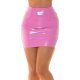 Fusta mulata, din latex, scurta, roz bombon, Rihanna Fusta mulata, din latex, scurta, roz bombon, Rihanna 2 - jojofashion.ro