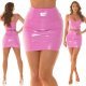 Fusta mulata, din latex, scurta, roz bombon, Rihanna Fusta mulata, din latex, scurta, roz bombon, Rihanna 8 - jojofashion.ro