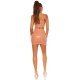 Fusta mulata, din latex, scurta, roz prafuit, Rihanna Fusta mulata, din latex, scurta, roz prafuit, Rihanna 6 - jojofashion.ro