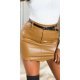 Fusta mulata din piele eco, cappuccino, scurta, Dare Fusta mulata din piele eco, cappuccino, scurta, Dare 2 - jojofashion.ro