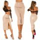 Fusta mulata din piele eco, midi, bej, Rhona Fusta mulata din piele eco, midi, bej, Rhona 8 - jojofashion.ro