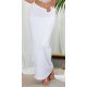 Fusta mulata lunga, alba, cu inel in talie, Zakiyya Fusta mulata lunga, alba, cu inel in talie, Zakiyya 2 - jojofashion.ro
