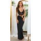 Fusta mulata lunga, neagra, cu inel in talie, Zakiyya Fusta mulata lunga, neagra, cu inel in talie, Zakiyya 3 - jojofashion.ro