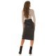 Fusta mulata, piele eco, midi, neagra, cu crapatura si curea, Kiall Fusta mulata, piele eco, midi, neagra, cu crapatura si curea, Kiall 5 - jojofashion.ro