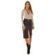 Fusta mulata, piele eco, midi, neagra, cu crapatura si curea, Kiall Fusta mulata, piele eco, midi, neagra, cu crapatura si curea, Kiall 6 - jojofashion.ro