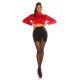 Fusta mulata, scurta, neagra, cu talia inalta si nasturi aurii, Tiffany 8 - jojofashion.ro