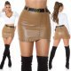 Fusta piele eco cappuccino scurta cu tinte Tarika Fusta piele eco cappuccino scurta cu tinte Tarika 6 - jojofashion.ro