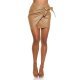 Fusta piele eco cappuccino scurta petrecuta Adelie 4 - jojofashion.ro