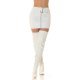 Fusta piele eco, scurta, alba, mulata, cu centura si fermoar, Aurellie 2 - jojofashion.ro