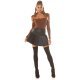 Fusta plisata, din piele eco, scurta, neagra, cu talia inalta, Dreeya Fusta plisata, din piele eco, scurta, neagra, cu talia inalta, Dreeya 6 - jojofashion.ro