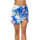 Fusta asimetrica scurta albastra print baroc cu volane Murry 2 - jojofashion.ro
