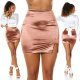 Fusta mulata satin scurta maro Leny 5 - jojofashion.ro