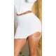 Fusta scurta, mulata, alba, cu strasuri detasabile, Mirna Fusta scurta, mulata, alba, cu strasuri detasabile, Mirna 2 - jojofashion.ro