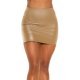Fusta mulata imitatie piele scurta bej Kirra Fusta mulata imitatie piele scurta bej Kirra 2 - jojofashion.ro