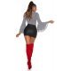 Fusta mulata imitatie piele scurta neagra Kirra 8 - jojofashion.ro