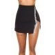 Fusta scurta neagra cu franjuri din strasuri Loquita Fusta scurta neagra cu franjuri din strasuri Loquita 2 - jojofashion.ro
