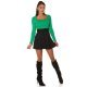 Fusta scurta neagra imitatie piele caprioara cu talia inalta Molly Fusta scurta neagra imitatie piele caprioara cu talia inalta Molly 4 - jojofashion.ro