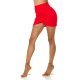 Fusta scurta petrecuta drapata rosie Azenne Fusta scurta petrecuta drapata rosie Azenne 2 - jojofashion.ro