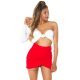 Fusta scurta petrecuta drapata rosie Azenne Fusta scurta petrecuta drapata rosie Azenne 8 - jojofashion.ro