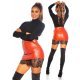 Fusta scurta piele eco burgundy Anny Fusta scurta piele eco burgundy Anny 5 - jojofashion.ro