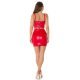 Fusta mulata piele eco scurta rosie cu talia inalta Angy Fusta mulata piele eco scurta rosie cu talia inalta Angy 4 - jojofashion.ro