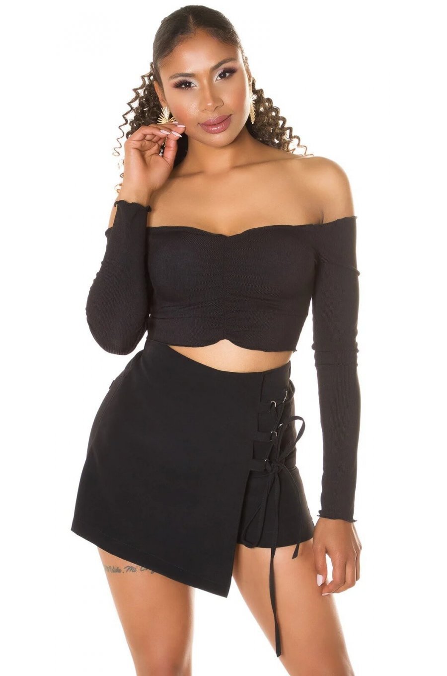 Fusta skort scurta neagra Dezya Fusta skort scurta neagra Dezya 7 - jojofashion.ro