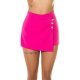 Fusta skort scurta roz cu nasturi Rezana Fusta skort scurta roz cu nasturi Rezana 2 - jojofashion.ro