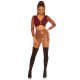 Fusta skort, din piele eco, scurta, maro, mulata, Ariadna Fusta skort, din piele eco, scurta, maro, mulata, Ariadna 6 - jojofashion.ro