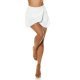 Fusta skort scurta, alba, cu talia inalta, asimetrica, Marbeth Fusta skort scurta, alba, cu talia inalta, asimetrica, Marbeth 6 - jojofashion.ro