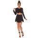 Fusta skort scurta, neagra, cu talia inalta, Lucinda Fusta skort scurta, neagra, cu talia inalta, Lucinda 6 - jojofashion.ro