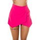 Fusta skort scurta, roz ciclam, cu talia inalta, asimetrica, Marbeth Fusta skort scurta, roz ciclam, cu talia inalta, asimetrica, Marbeth 2 - jojofashion.ro
