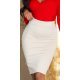 Fusta tip creion, midi, bej, cu talia inalta, Celia Fusta tip creion, midi, bej, cu talia inalta, Celia 2 - jojofashion.ro