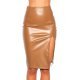 Fusta tip creion, piele eco, scurta, cappuccino, mulata, Heaven Fusta tip creion, piele eco, scurta, cappuccino, mulata, Heaven 2 - jojofashion.ro