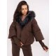 Geaca dama iarna maro cu gluga si blana eco Solenne 6 - jojofashion.ro