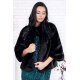 Capa dama blana eco neagra plus size Per Donna Kami 2 - jojofashion.ro
