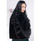 Capa dama blana eco neagra plus size Per Donna Kami 3 - jojofashion.ro