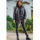 Geaca dama de iarna matlasata, lucioasa, neagra, cu gluga, Bianca Geaca dama de iarna matlasata, lucioasa, neagra, cu gluga, Bianca 4 - jojofashion.ro