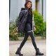 Geaca dama de iarna matlasata, lucioasa, neagra, cu gluga, Bianca Geaca dama de iarna matlasata, lucioasa, neagra, cu gluga, Bianca 3 - jojofashion.ro