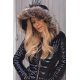 Geaca dama de iarna neagra lacuita cu blanita Annika 3 - jojofashion.ro